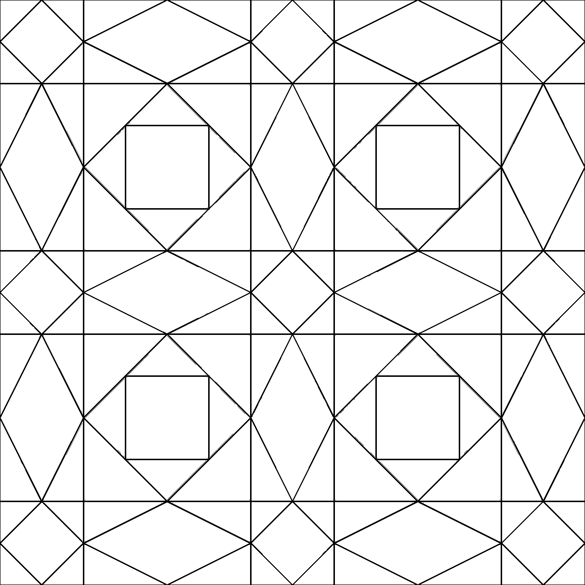 Pattern 15, Double T barn quilt pattern thumbnail